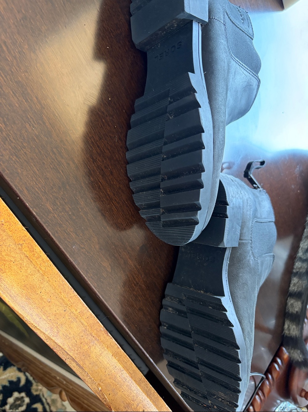 Sorel Black Chelsea Lug Ankle Boots - Picture 2 of 4